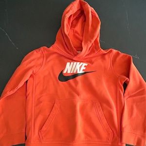 Boys Size Small Orange Nike Hoodie